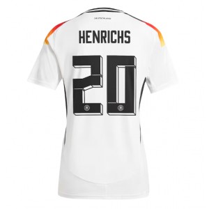 Fotbalové Dres Německo Benjamin Henrichs #20 Dámské Domácí Oblečení ME 2024 Krátký Rukáv